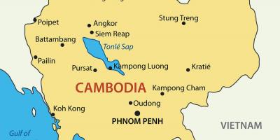 Cambodia cidades mapa